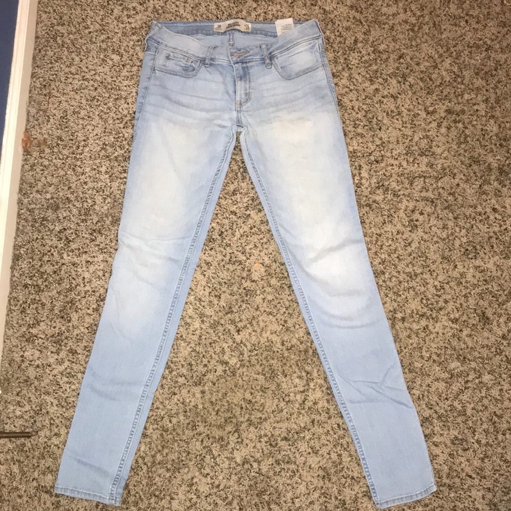 Hollister light blue skinny jeans